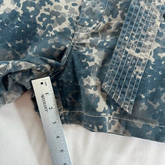 J BRAND Shorts Women 24 Evia Vale Terrestrial Camo High Waist Cotton Blend Green - Picture 7 of 7